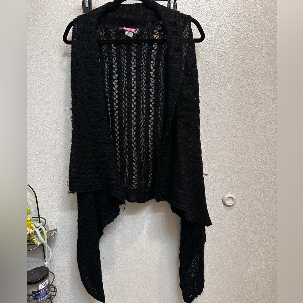 Say What? Sleeveless Cardigan